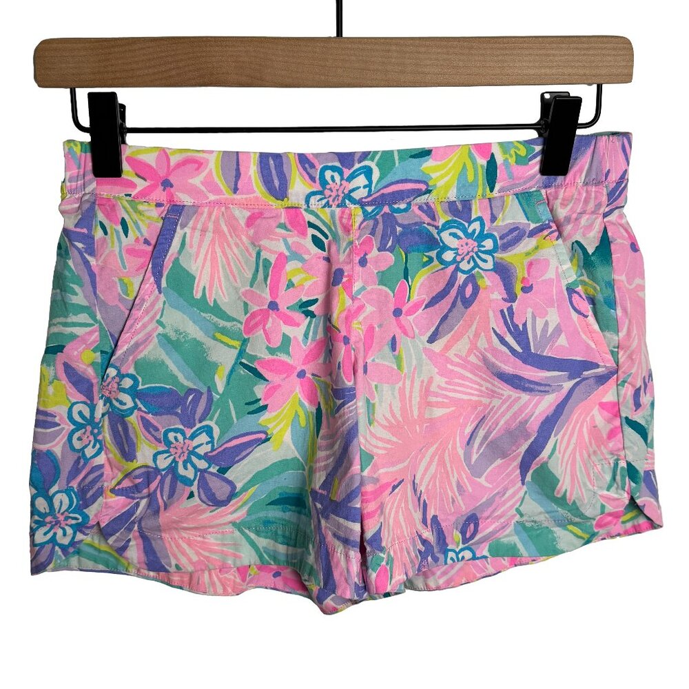 Lilly Pulitzer Ocean View Cotton/Spandex Shorts, Women's Size XXS